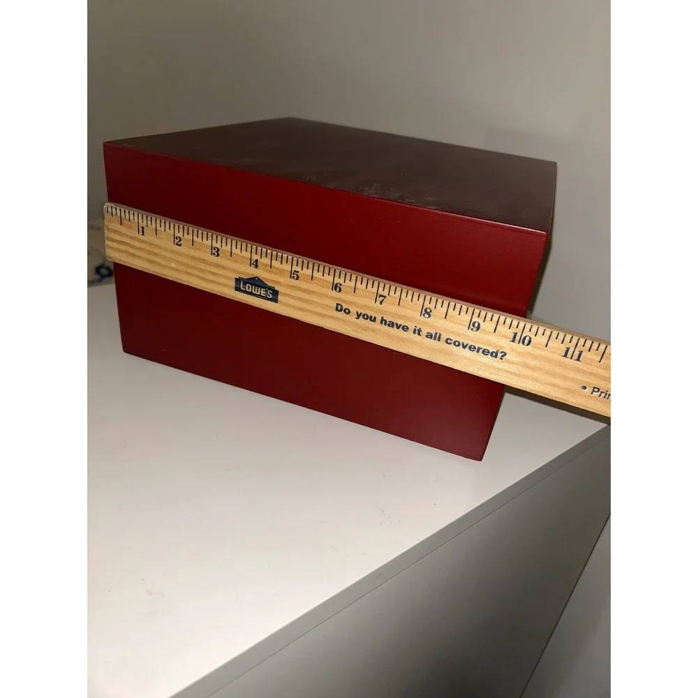 United States Collector Pins Wood Display Case Mahogany Velvet Lining Drawer